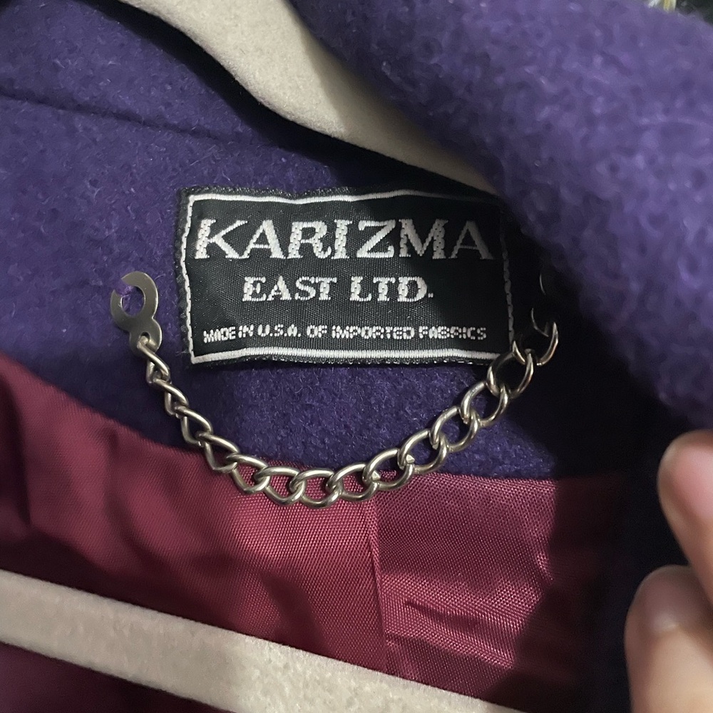 Women's Purple Coat - Picture 3 of 5